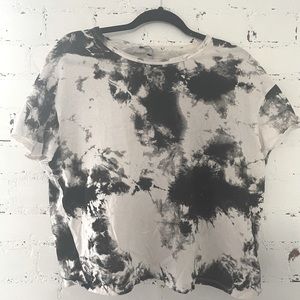 Black & White Tie-Dye Zara T-Shirt